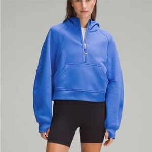 Lululemon oversized half zip hoodie pipe dream blue size M/L